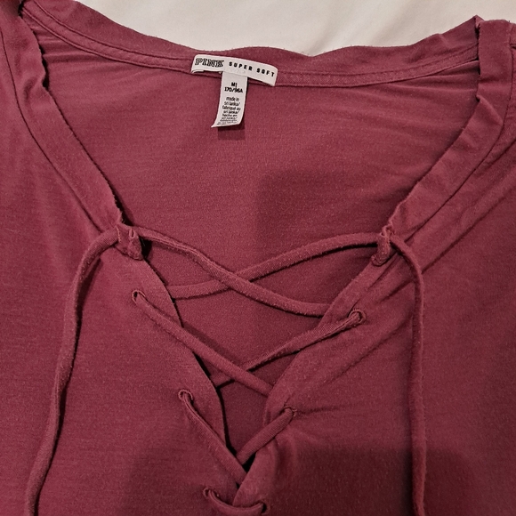 Bundle of 3 Pink Tops - Long Sleeve, Short Sleeve, Crop Tank - Preloved - Picture 11 of 12